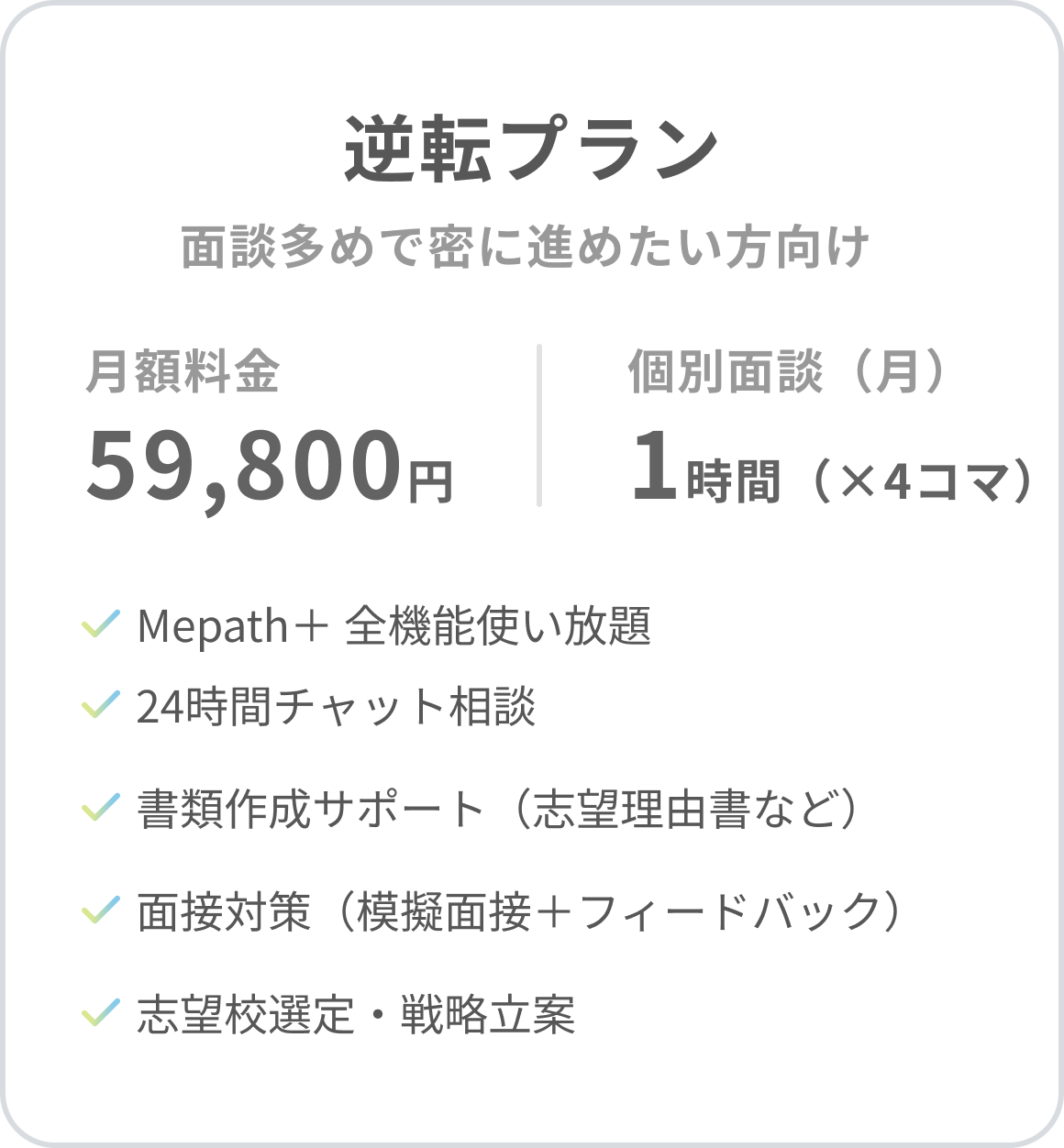 逆転プランの料金詳細